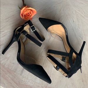 black/clear two tone sandal hills